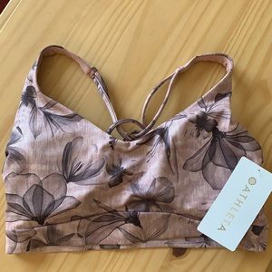 NWT Athleta Solace Printed Bra D-DD Size M